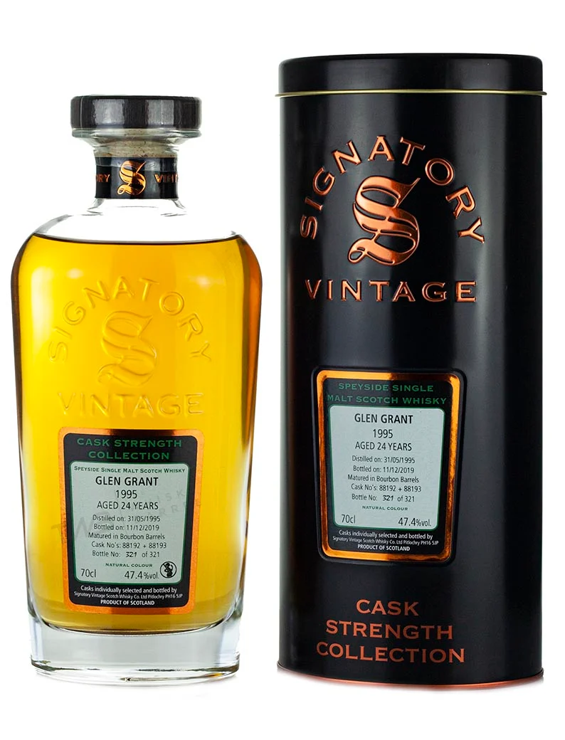 Glen Grant 24 Year Old 1995 Signatory Cask Strength