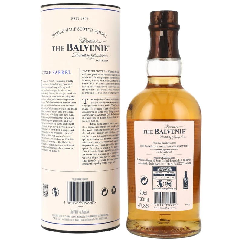 Balvenie Single Barrel 12 Jahre 0,7l 47,8%