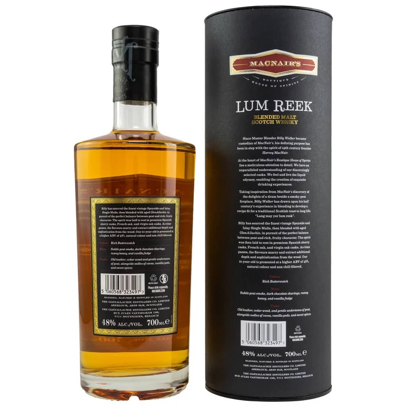 MacNair's Lum Reek 21 Jahre 48% 0,7l