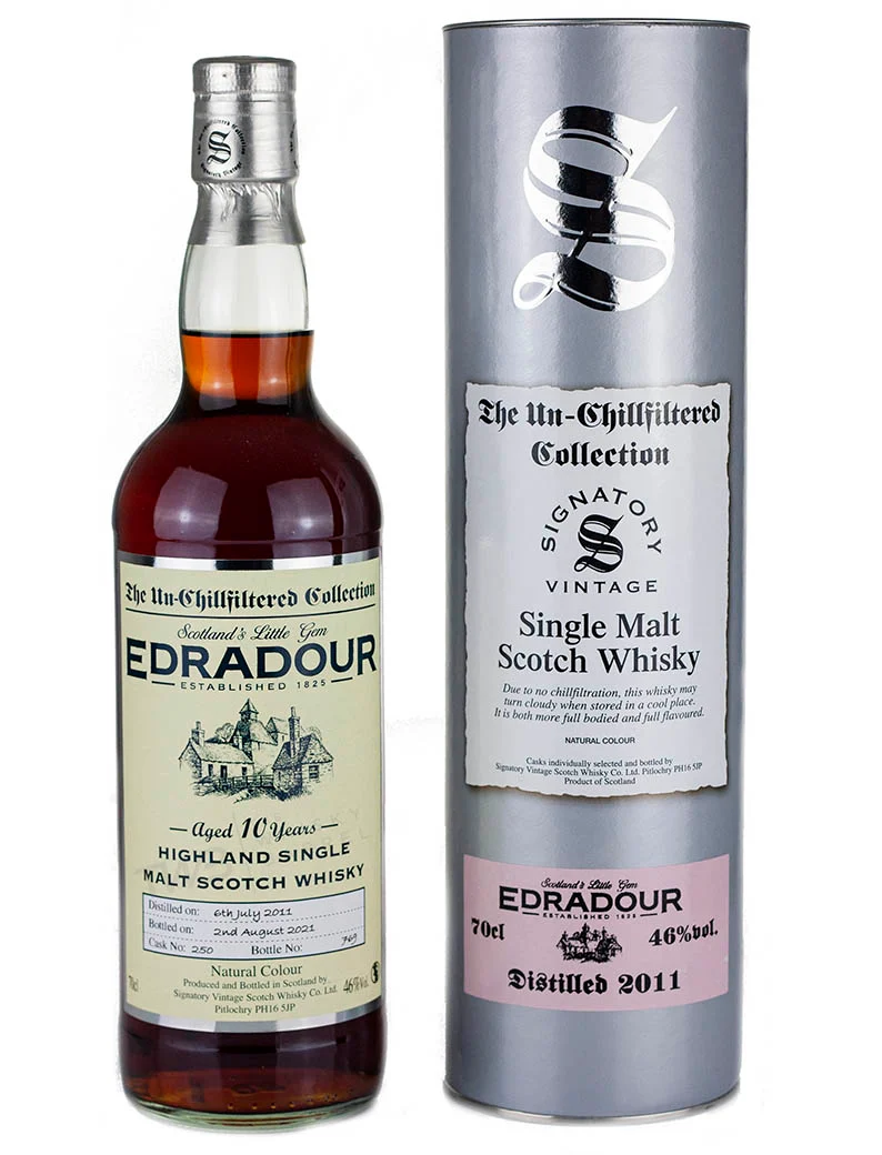 Edradour 10 Year Old 2011 Signatory Un-Chillfiltered