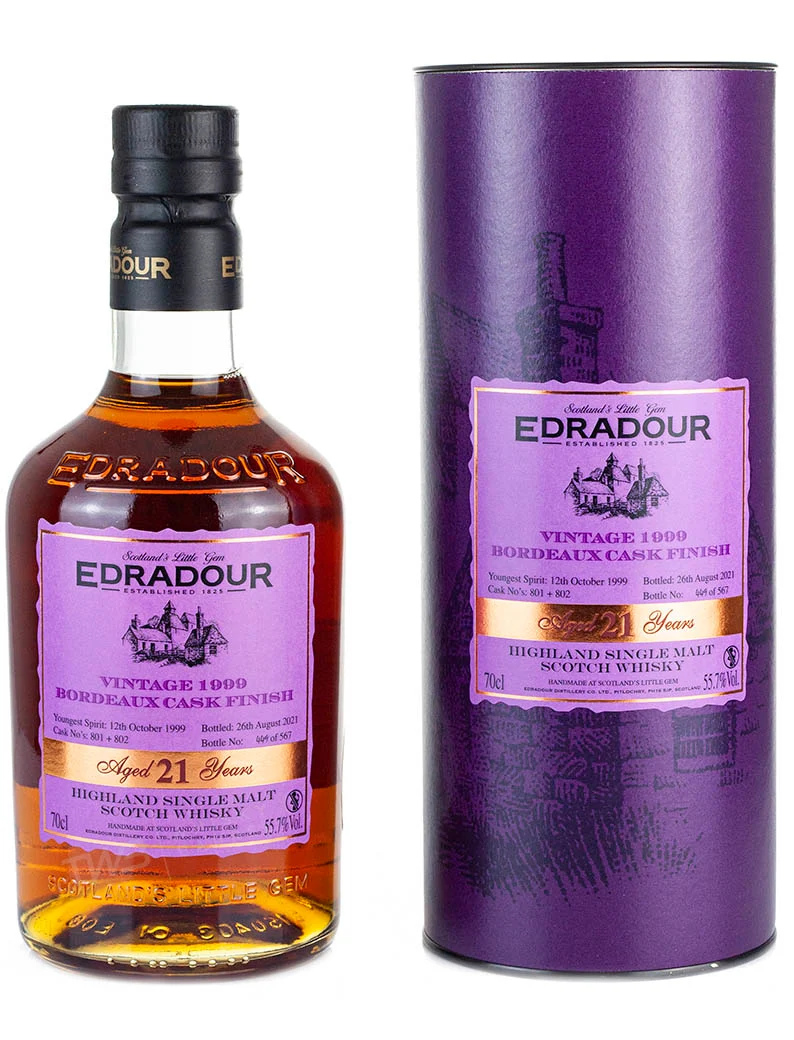 Edradour 21 Year Old 1999 Bordeaux Finish