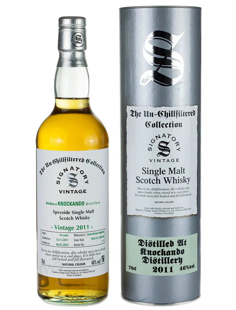 Knockando 10 Year Old 2011 Signatory Un-Chillfiltered