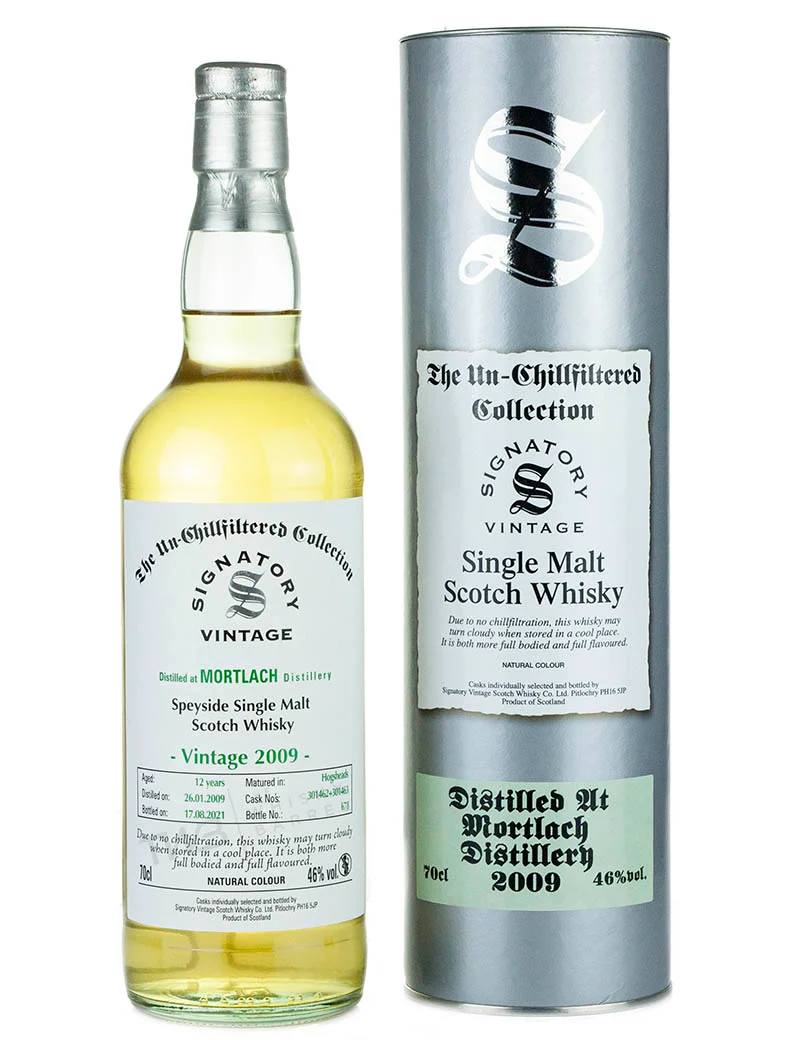 Mortlach 12 Year Old 2009 Signatory Un-Chillfiltered
