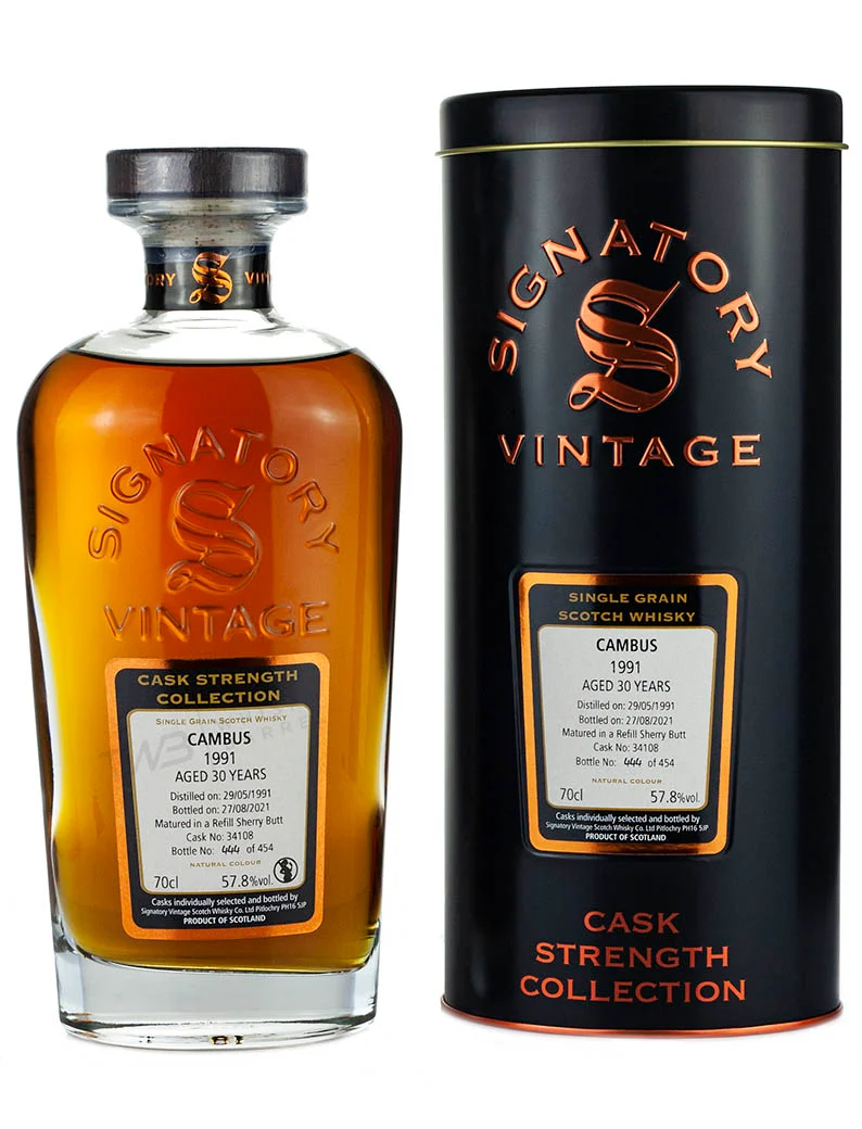 Cambus 30 Year Old 1991 Signatory Cask Strength