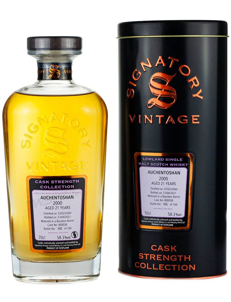 Auchentoshan 21 Year Old 2000 Signatory Cask Strength
