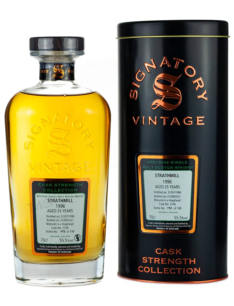 Strathmill 25 Year Old 1996 Signatory Cask Strength