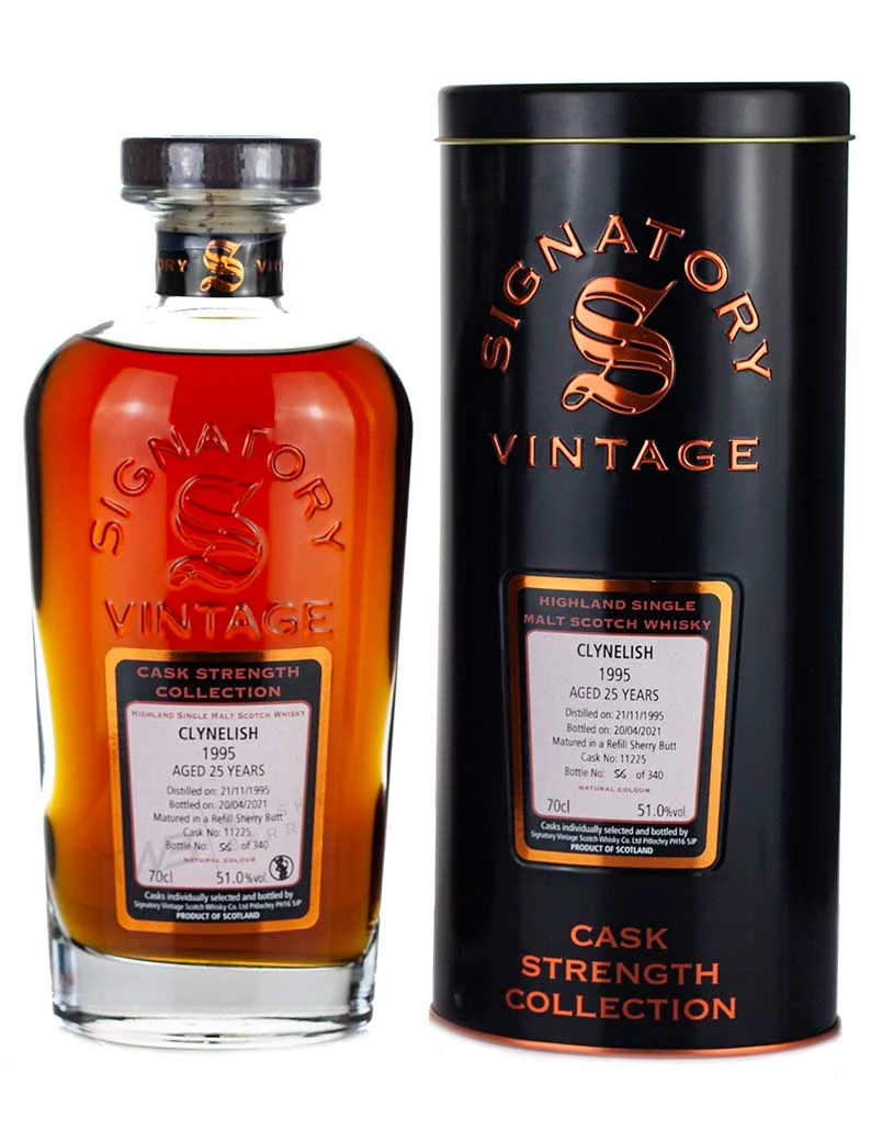 Clynelish 25 Year Old 1995 Signatory Cask Strength
