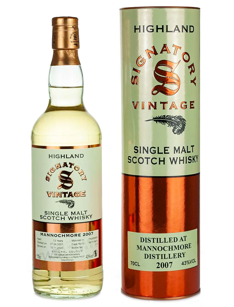 Mannochmore 13 Year Old 2007 Signatory Highland
