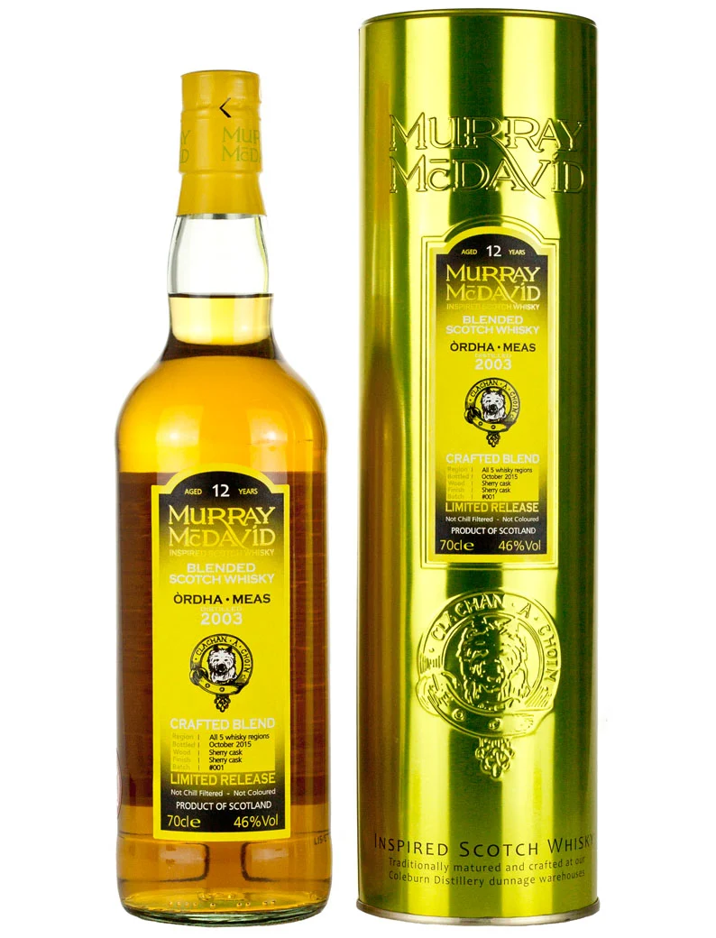 Blended Scotch Ordha Meas 12 Year Old 2003 Murray McDavid