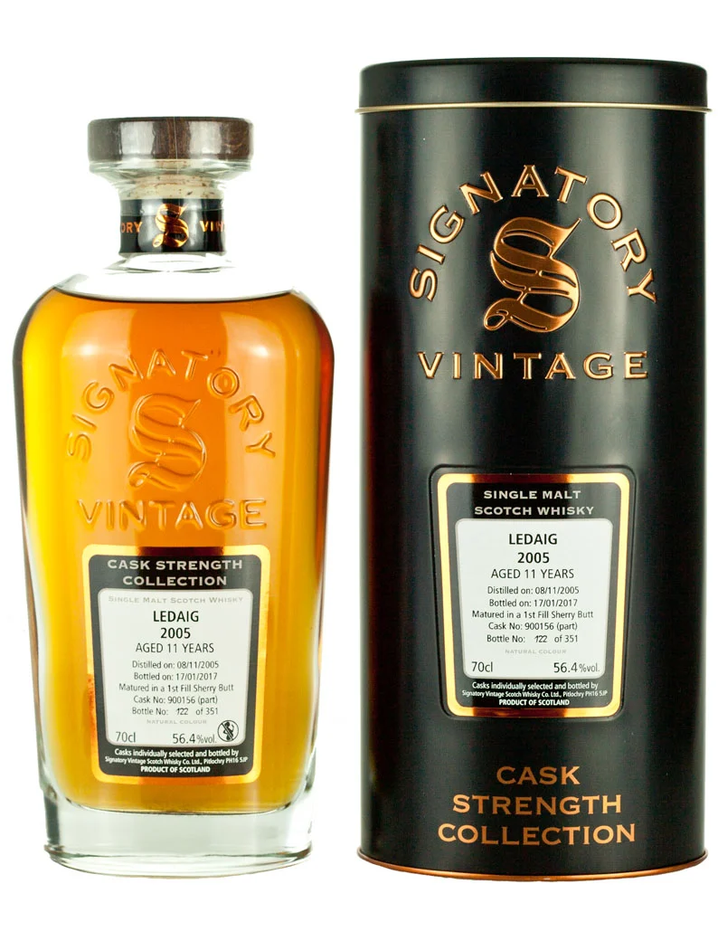 Ledaig (Tobermory) 11 Year Old 2005 Signatory Cask Strength