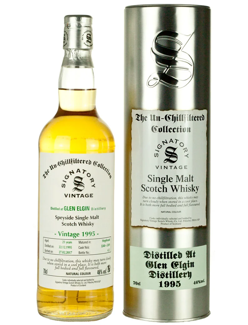 Glen Elgin 21 Year Old 1995 Signatory Un-Chilfiltered