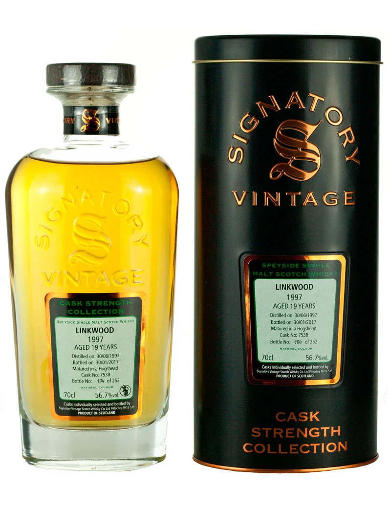 Linkwood 19 Year Old 1997 Signatory Cask Strength