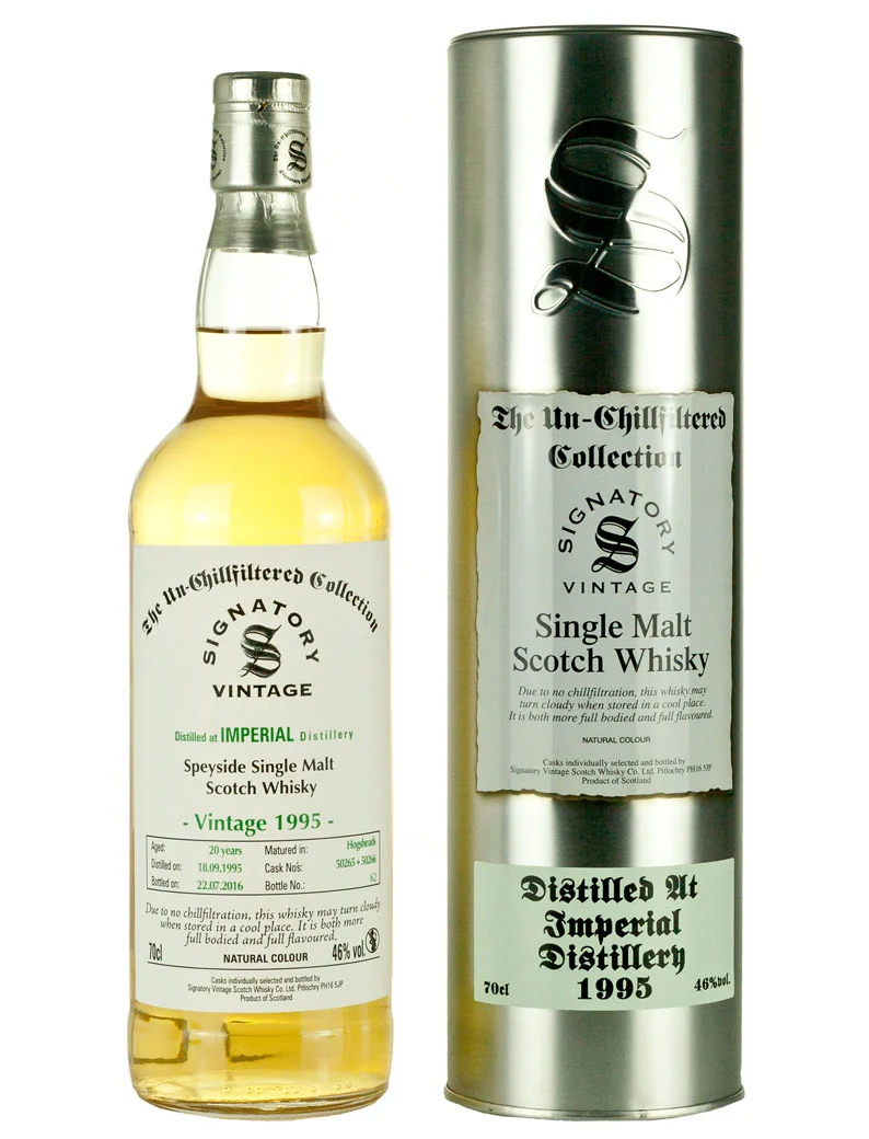 Imperial 20 Year Old 1995 Signatory Un-Chillfiltered