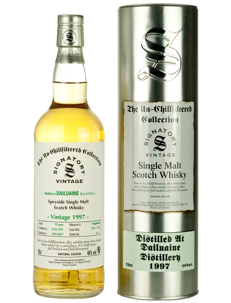 Dailuaine 19 Year Old 1997 Signatory Un-Chillfiltered