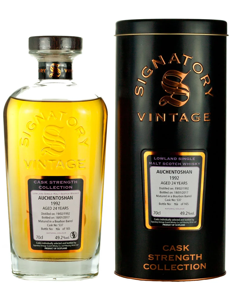 Auchentoshan 24 Year Old 1992 Signatory Cask Strength