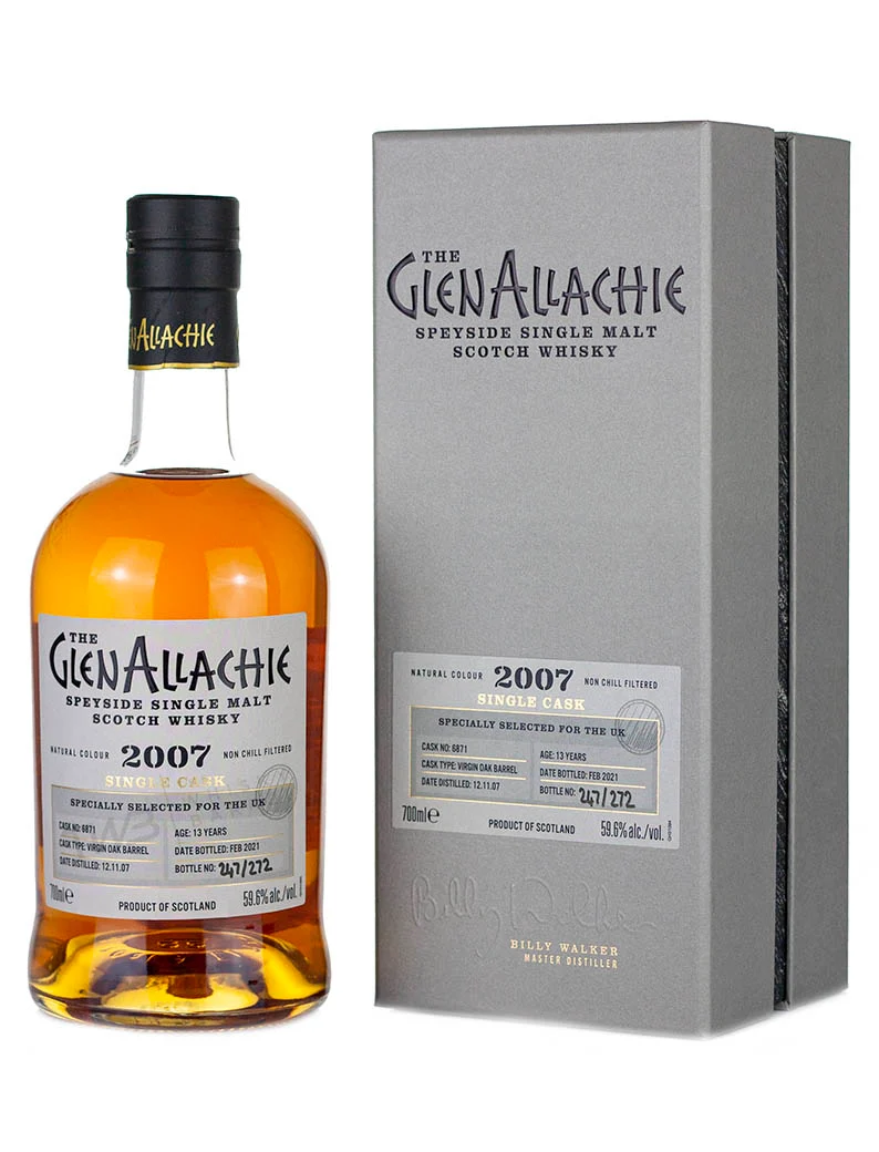 Glenallachie 13 Year Old 2007 UK Single Cask (2021)