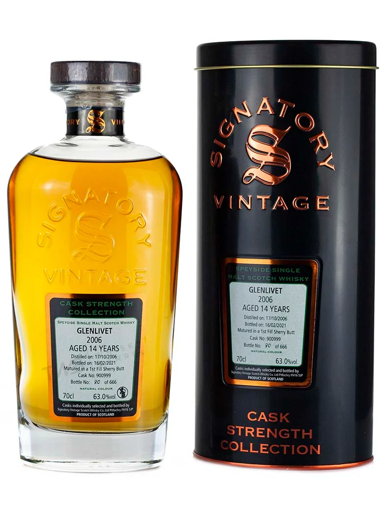 Glenlivet 14 Year Old 2006 Signatory Cask Strength