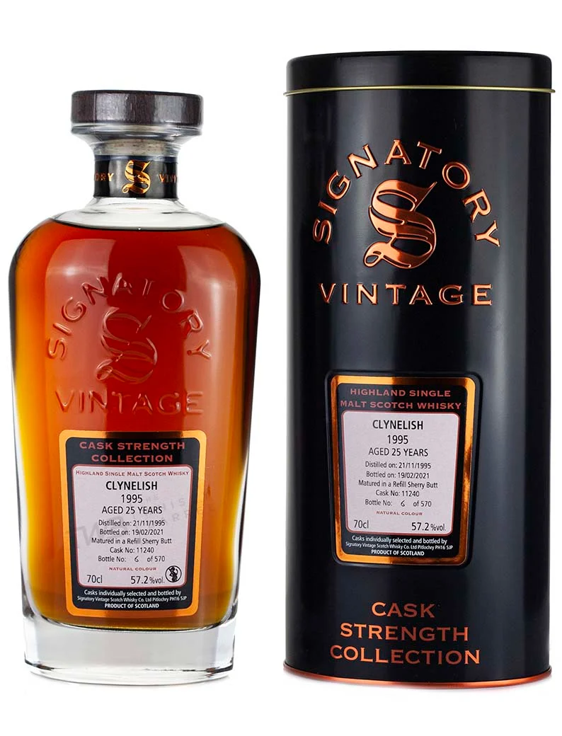 Clynelish 25 Year Old 1995 Signatory Cask Strength