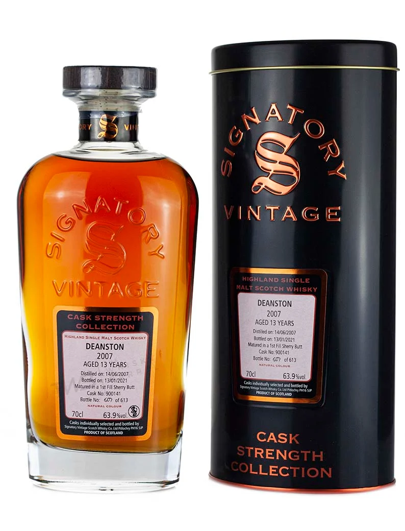 Deanston 13 Year Old 2007 Signatory Cask Strength