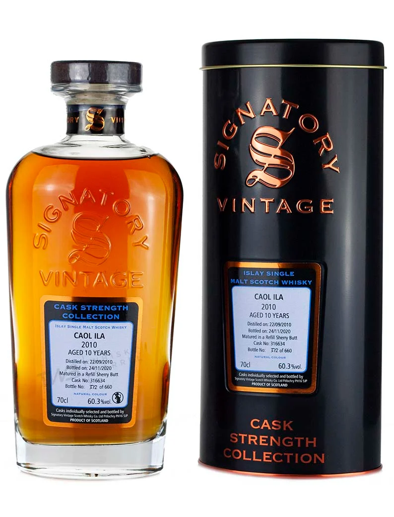 Caol Ila 10 Year Old 2010 Signatory Cask Strength