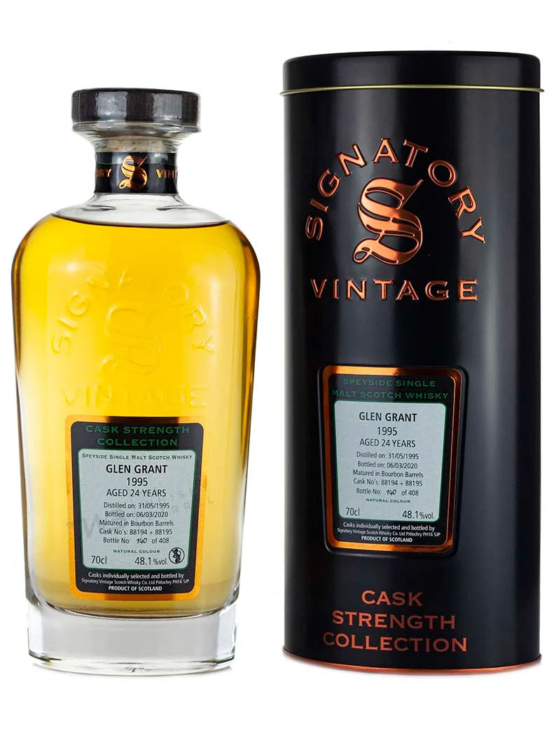 Glen Grant 24 Year Old 1995 Signatory Cask Strength