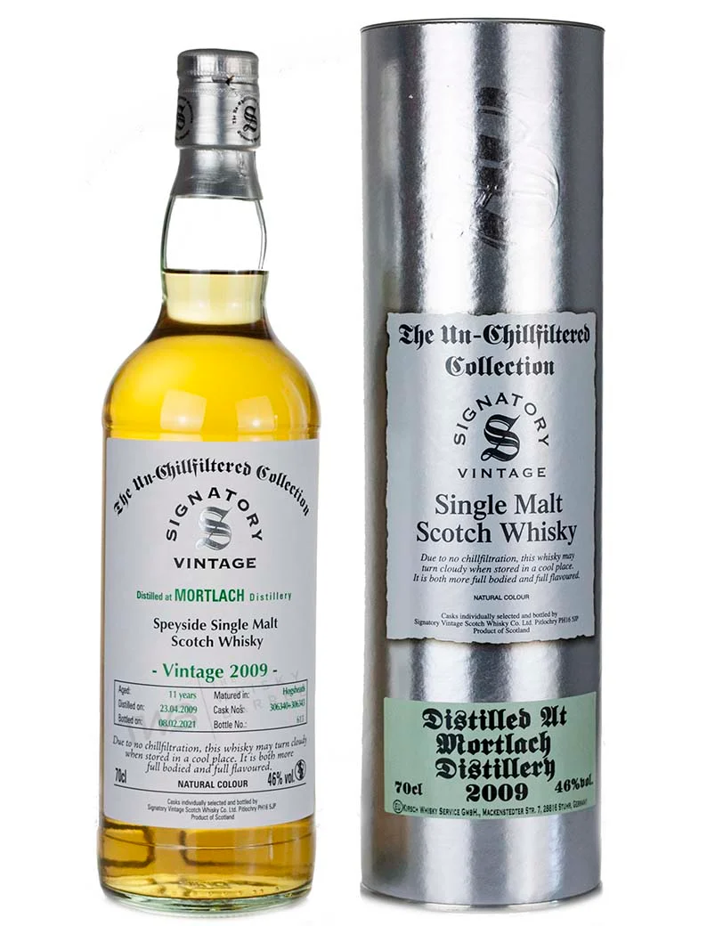 Mortlach 11 Year Old 2009 Signatory Un-Chillfiltered