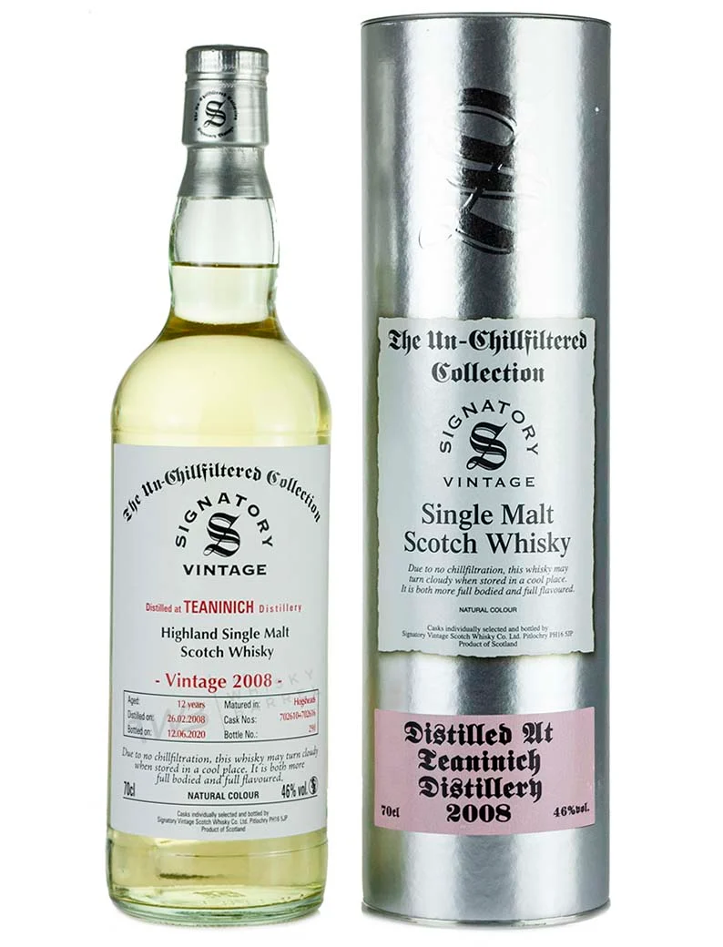 Teaninich 12 Year Old 2008 Signatory Un-Chillfiltered
