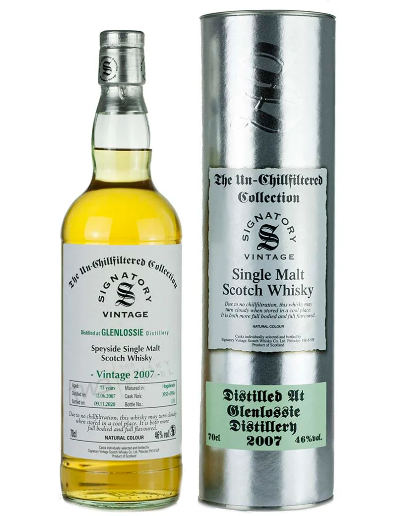 Glenlossie 13 Year Old 2007 Signatory Un-Chillfiltered