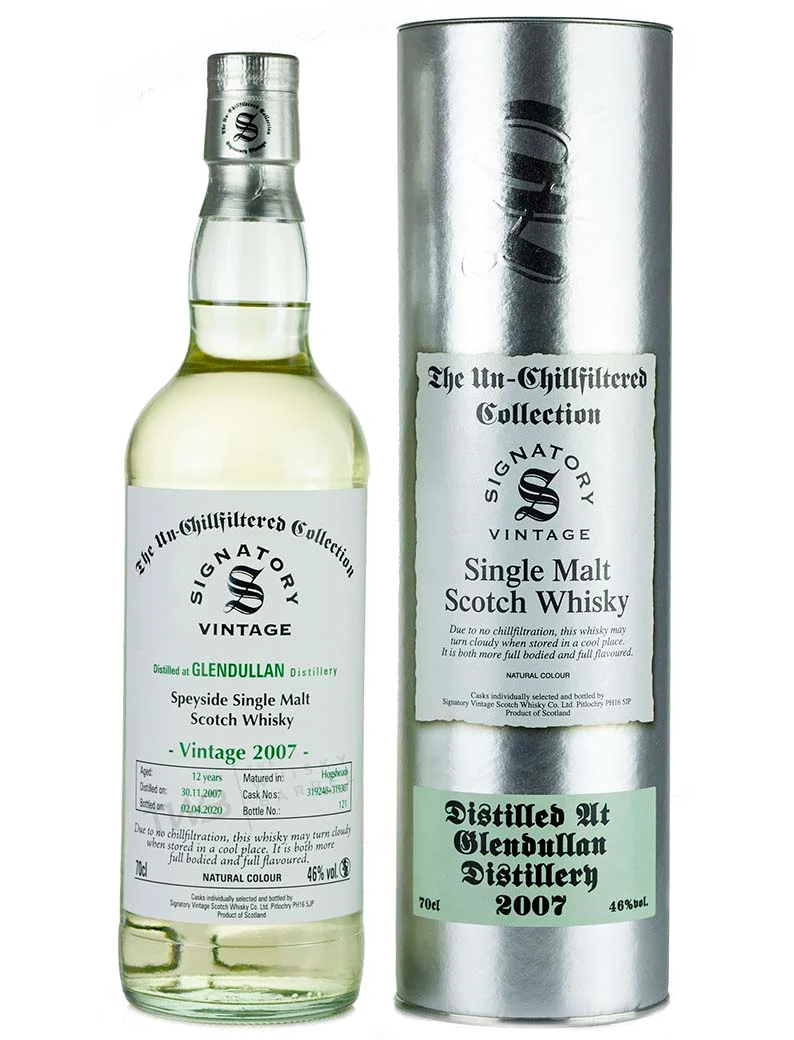 Glendullan 12 Year Old 2007 Signatory Un-Chillfiltered