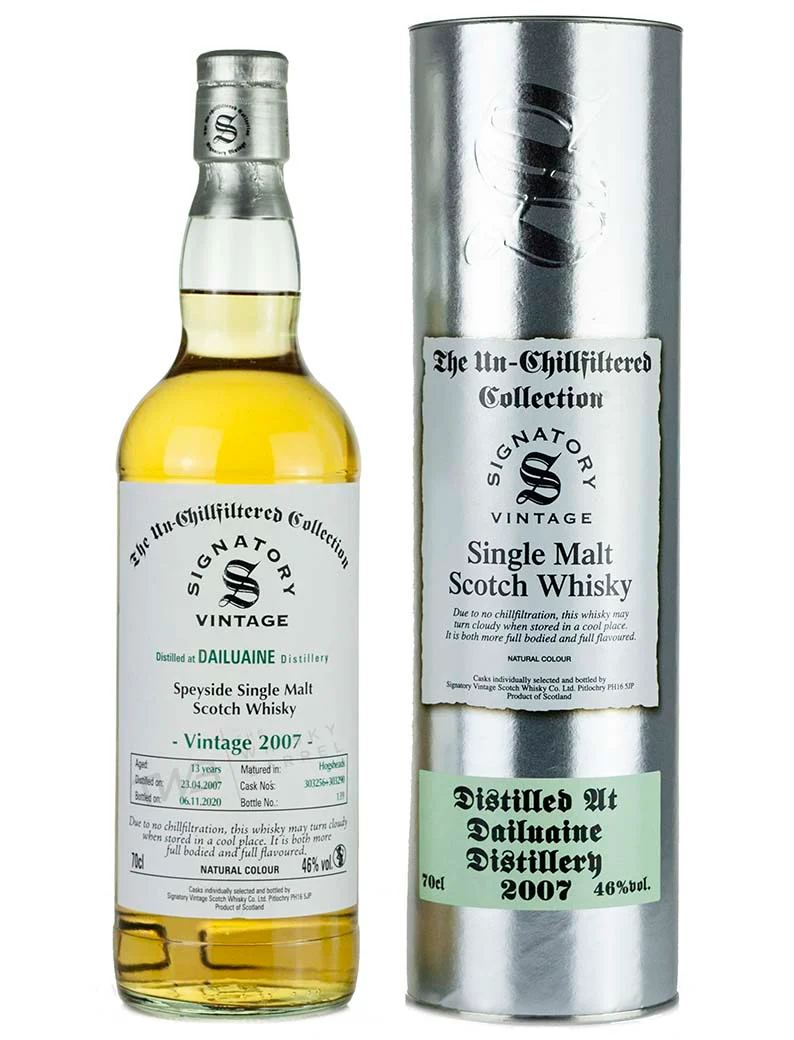 Dailuaine 13 Year Old 2007 Signatory Un-Chillfiltered