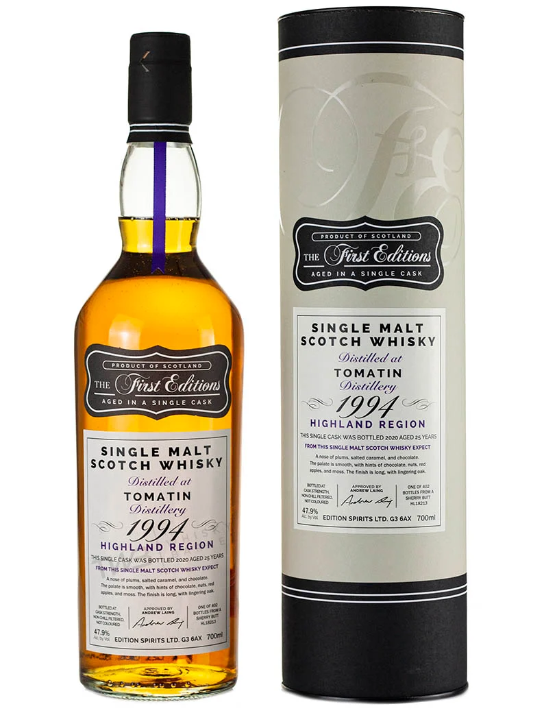 Tomatin 25 Year Old 1994 First Editions