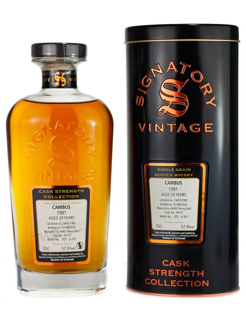 Cambus 29 Year Old 1991 Signatory Cask Strength