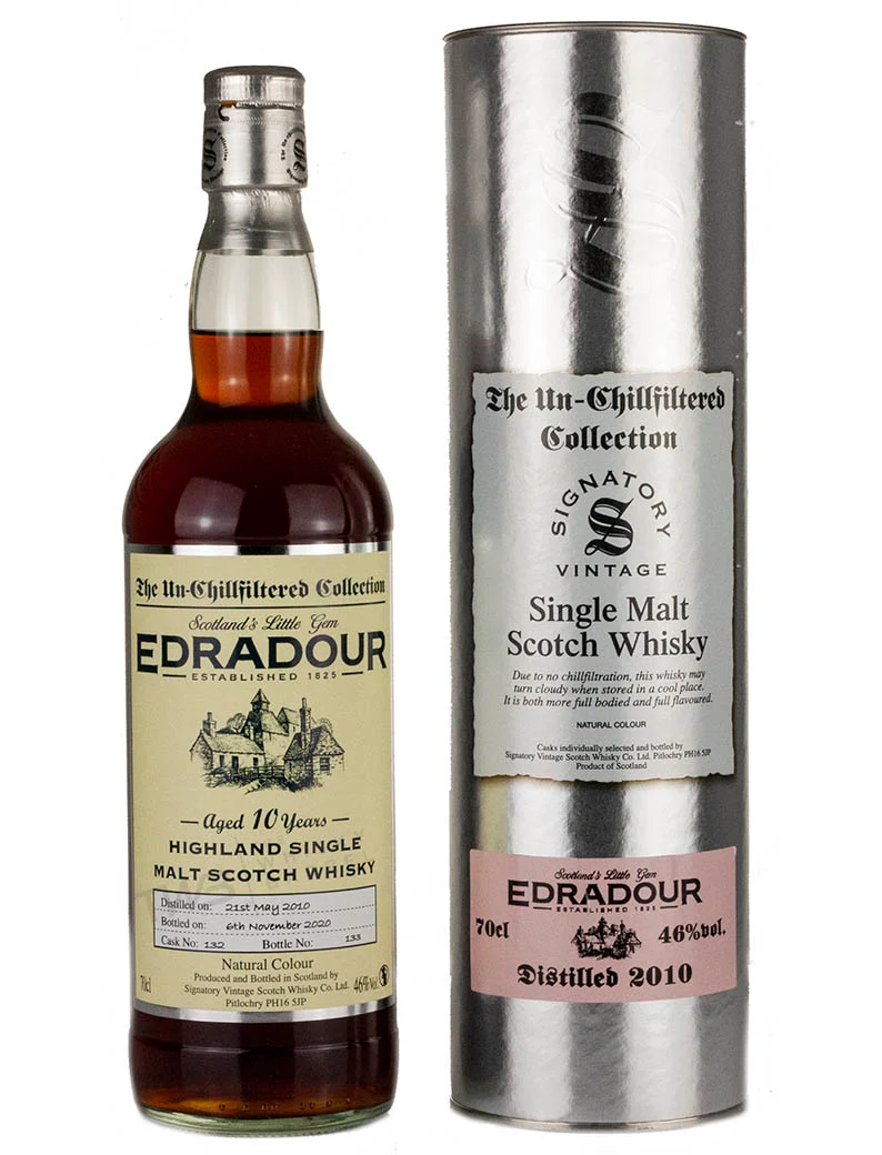 Edradour 10 Year Old 2010 Signatory Un-Chillfiltered