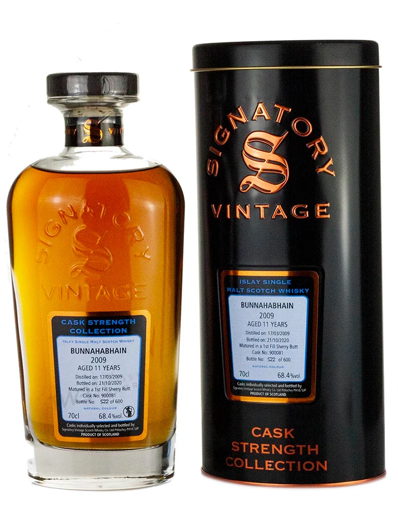 Bunnahabhain 11 Year Old 2009 Signatory Cask Strength