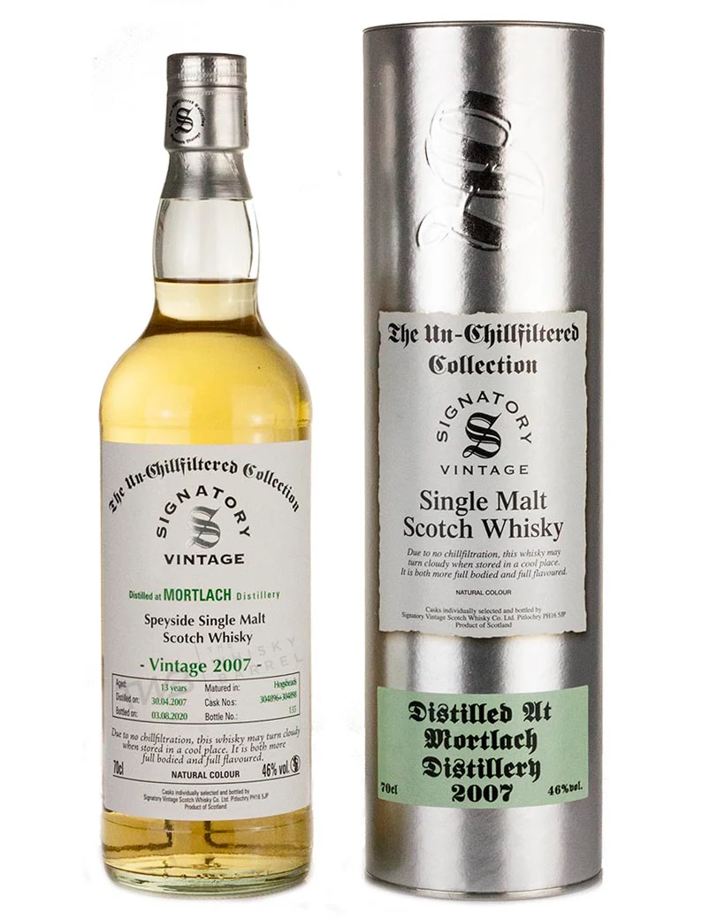 Mortlach 13 Year Old 2007 Signatory Un-Chillfiltered