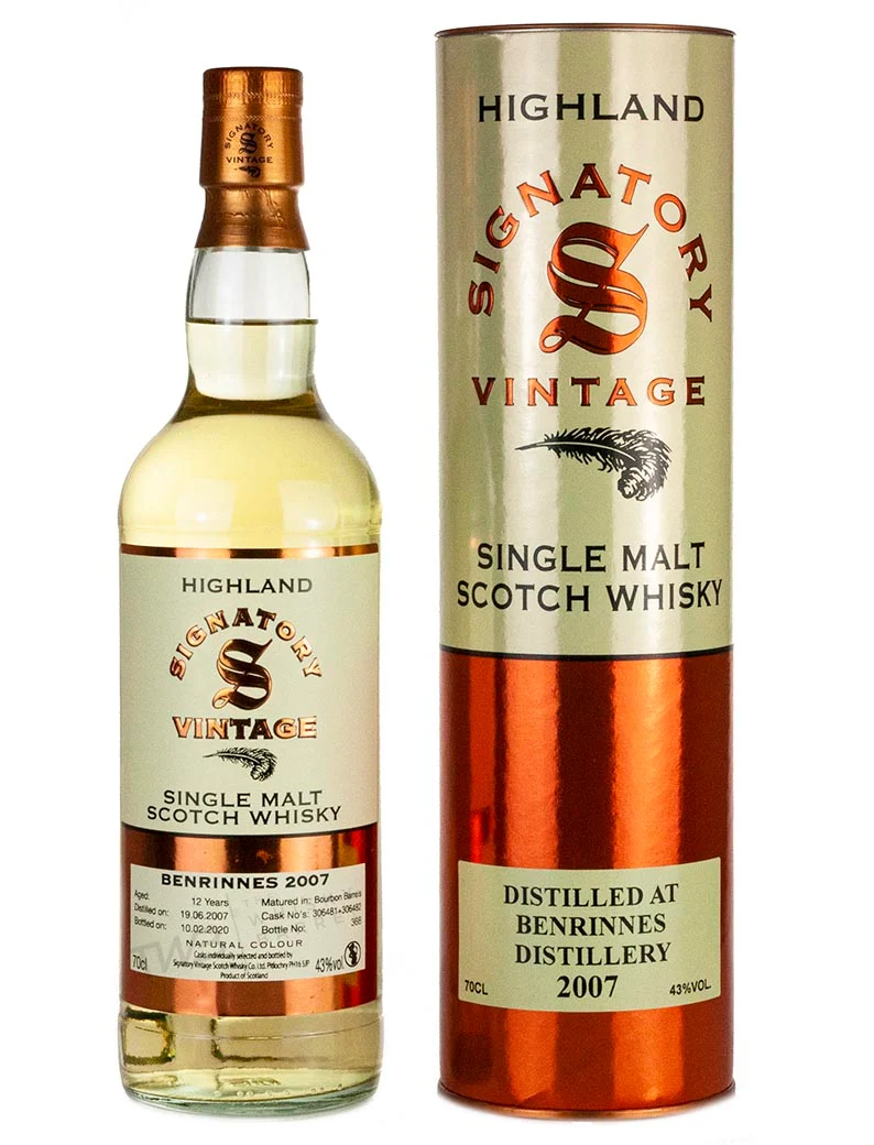 Benrinnes 12 Year Old 2007 Signatory Highland