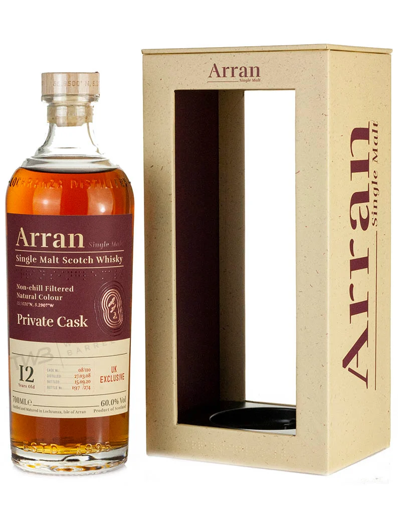 Arran 12 Year Old 2008 UK Single Cask (2020)