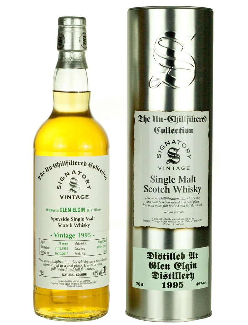 Glen Elgin 21 Year Old 1995 Signatory Un-Chillfiltered