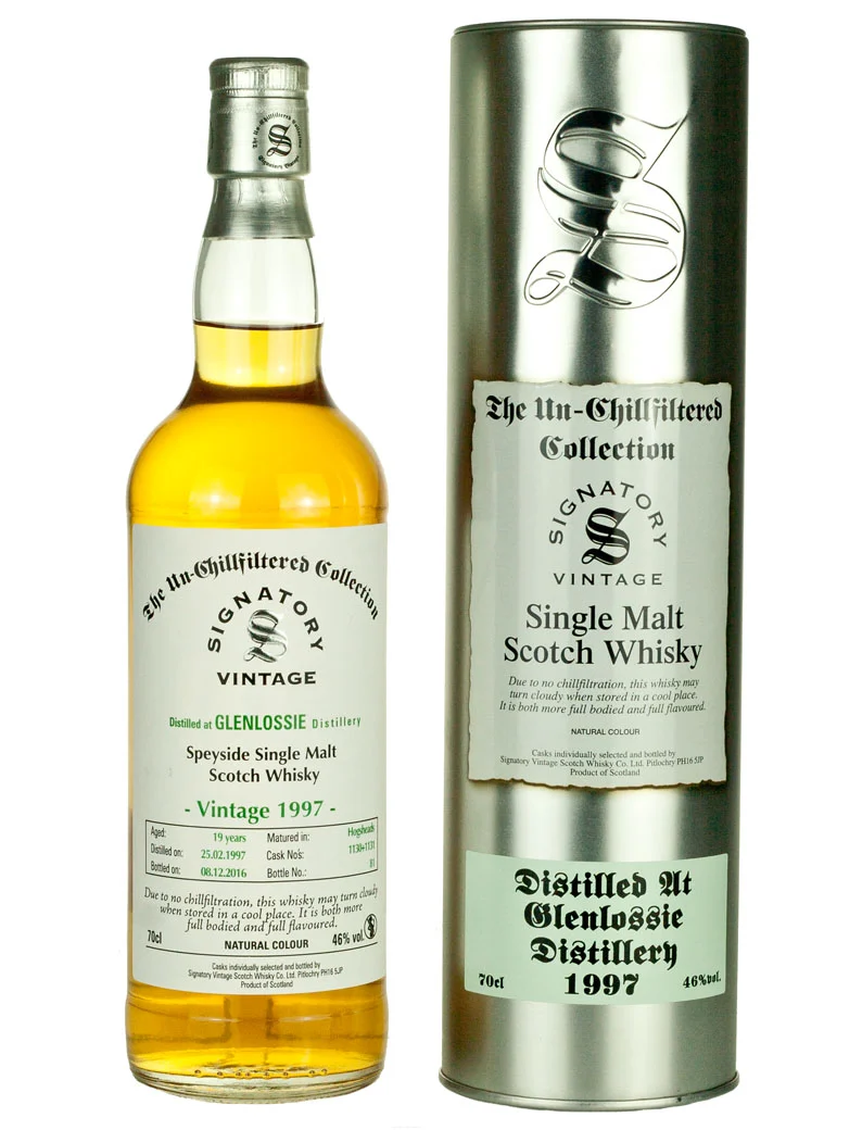 Glenlossie 19 Year Old 1997 Signatory Un-Chillfiltered