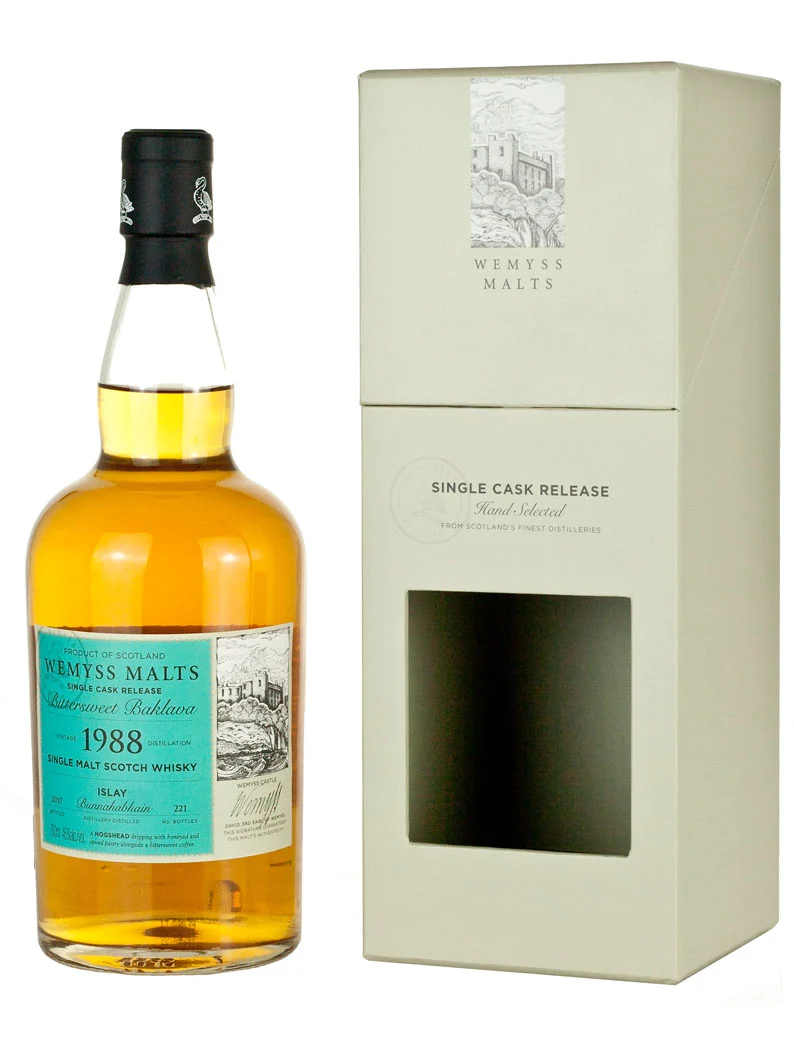 Bunnahabhain 28 Year Old 1988 Bittersweet Baklava Wemyss