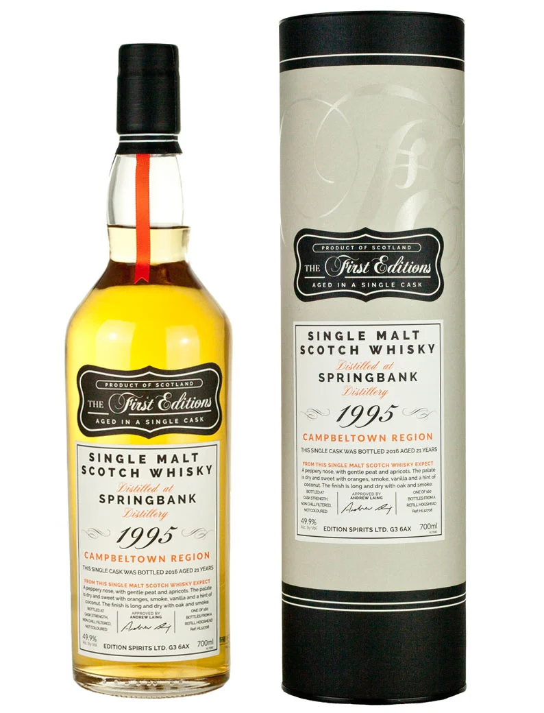 Springbank 21 Year Old 1995 First Editions