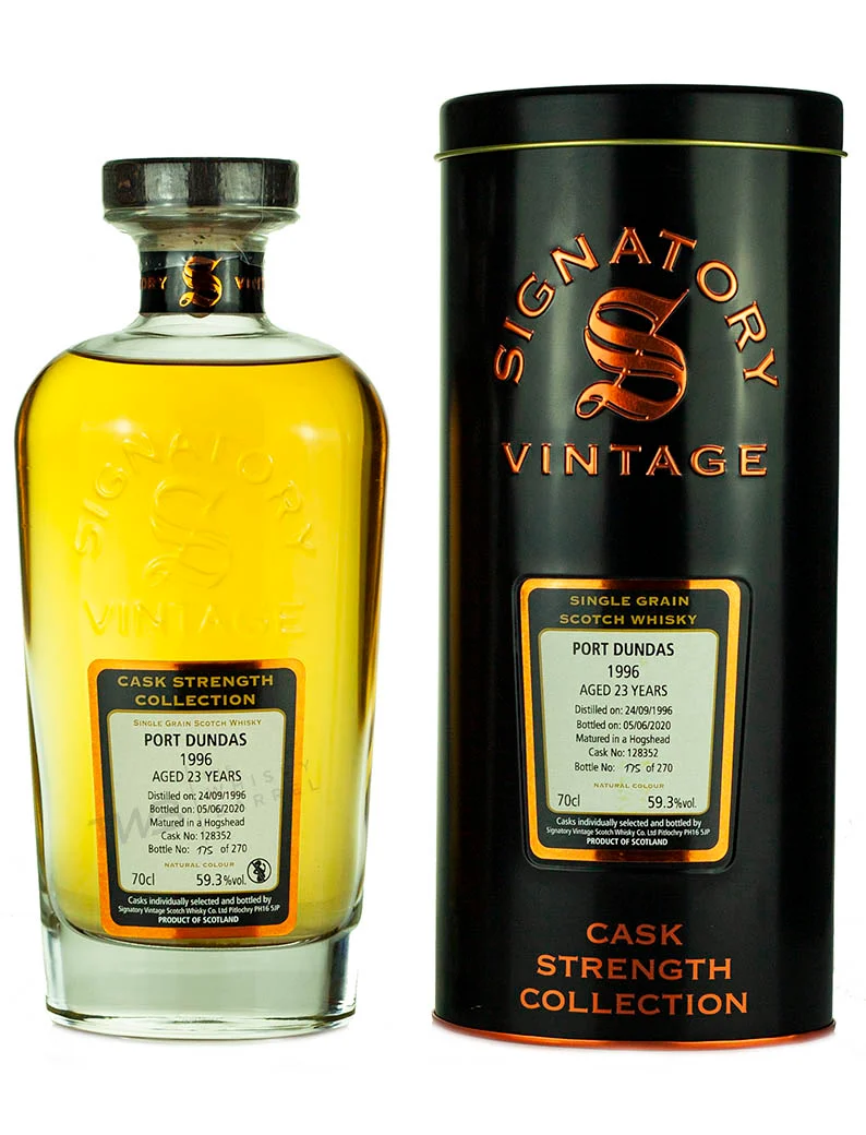 Port Dundas 23 Year Old 1996 Signatory Cask Strength