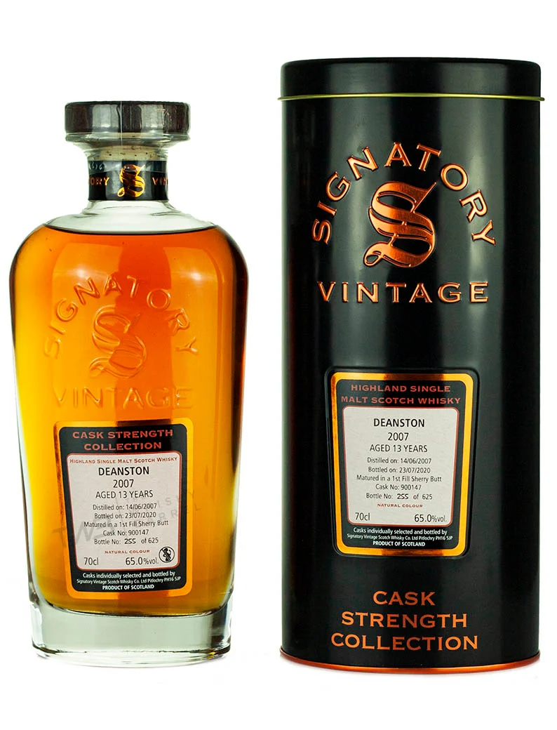 Deanston 13 Year Old 2007 Signatory Cask Strength