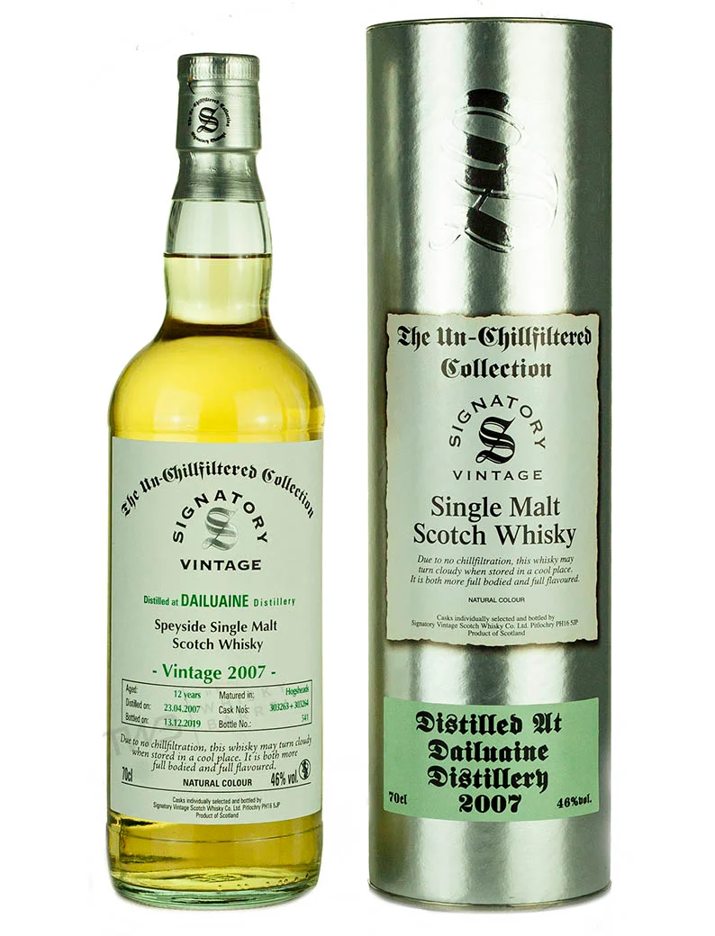 Dailuaine 12 Year Old 2007 Signatory Un-Chillfiltered