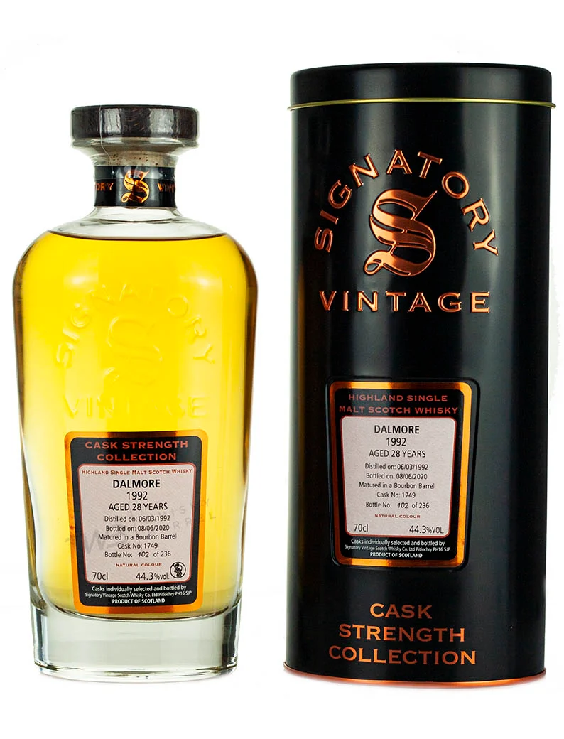 Dalmore 28 Year Old 1992 Signatory Cask Strength