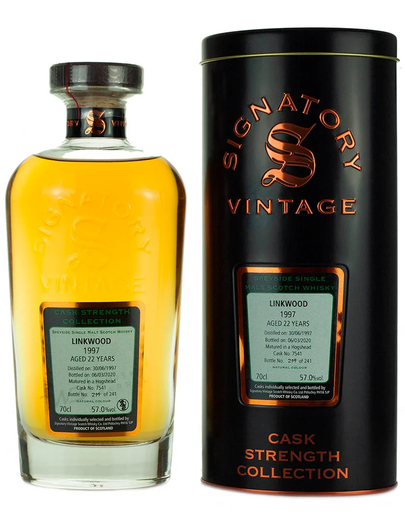 Linkwood 22 Year Old 1997 Signatory Cask Strength