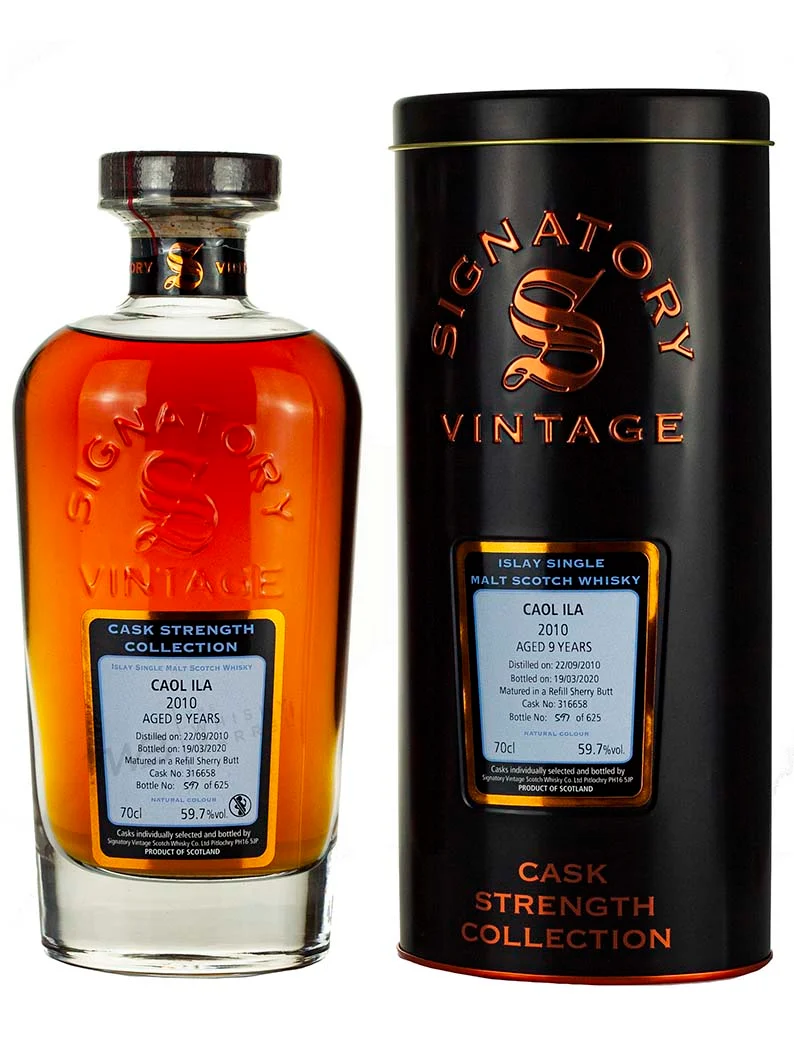 Caol Ila 9 Year Old 2010 Signatory Cask Strength