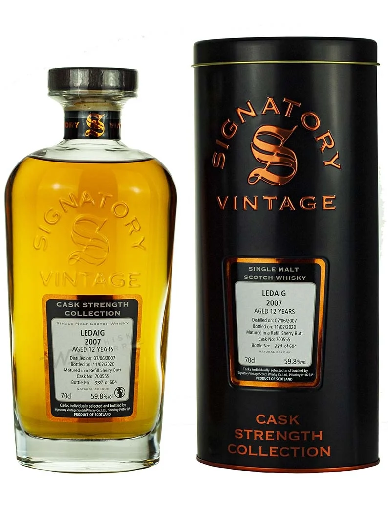 Ledaig (Tobermory) 12 Year Old 2007 Signatory Cask Strength