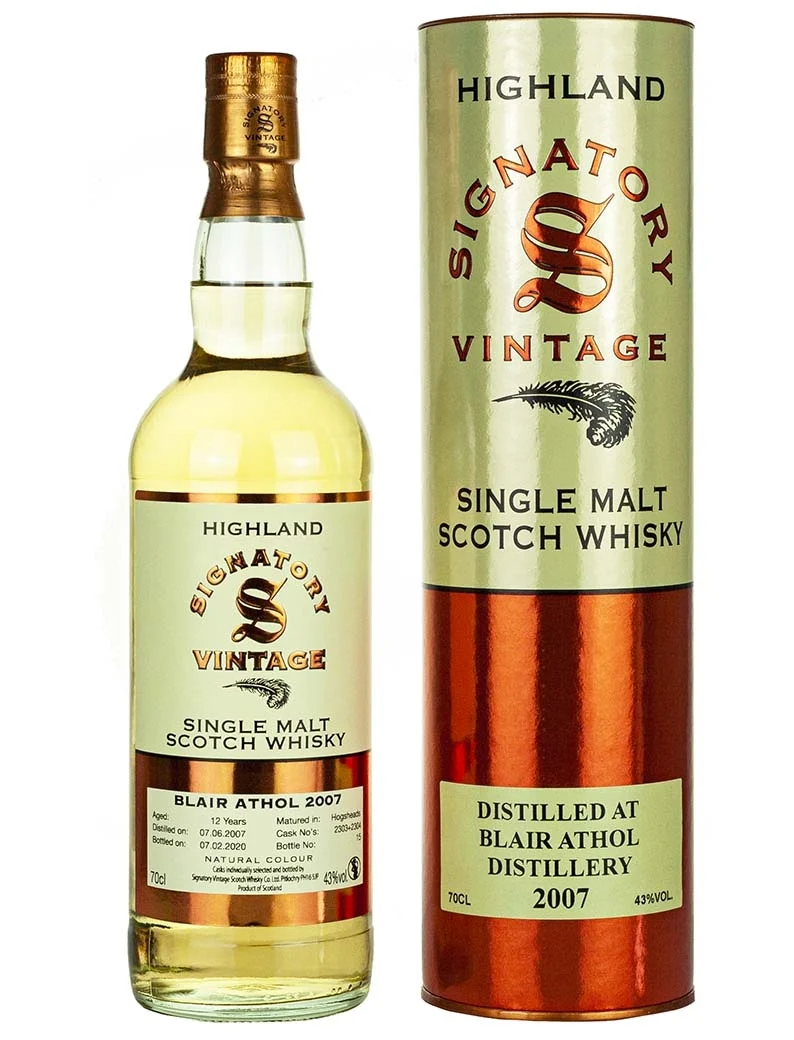 Blair Athol 12 Year Old 2007 Signatory Highland