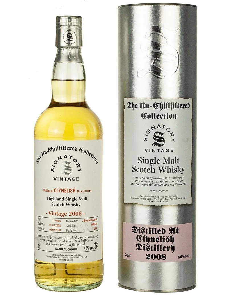 Clynelish 11 Year Old 2008 Signatory Un-Chillfiltered